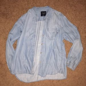 Denim button down